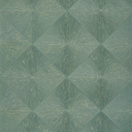 Geometrikus mintázatú, négyzetrácsos tapéta, türkiz-arany színű tapéta  UTOPIA PERCEPTION 85136522