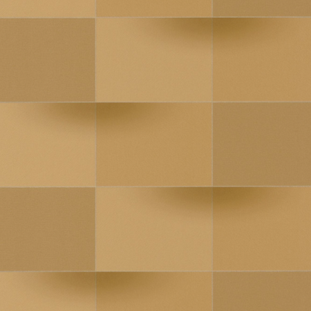 3 D hatást keltő, geometrikus mintázatú tapéta, arany színben  BLOCKS 86532416