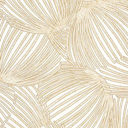 Kagyló mintás tapéta, világoskék,  arany, karamell színben Pampelonne  87421057 TAPÉTA