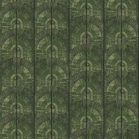 Art Deco mintás, sötétzöld színű tapéta  Apollo Forest SPI803